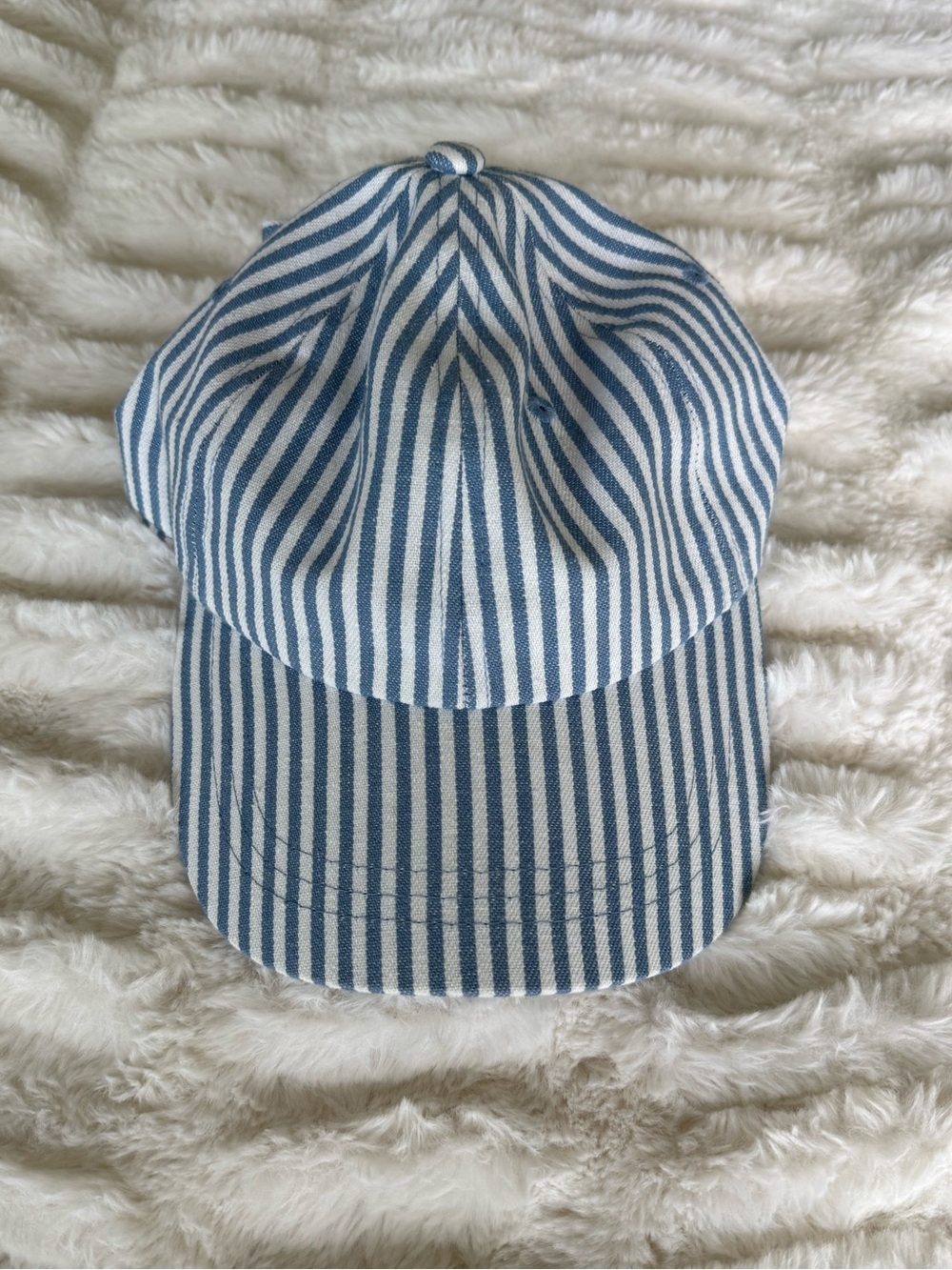 Universal Thread Light Blue and White Striped Baseball Cap